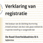 NEN 4400-1 certificering en SNA-registratie | DeROA